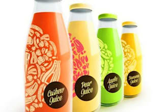 detergent spray bottle packaging label design, amazon box product branding