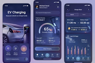 develop ev charging station app, tracking app, finder app, gps tracking app
