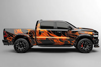 vehicle wrap, car wrap design
