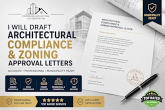 draft architectural compliance and zoning approval letters