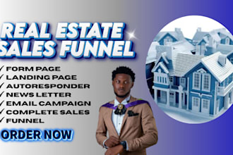 create idx real estate landing page and custom real estate landing page design
