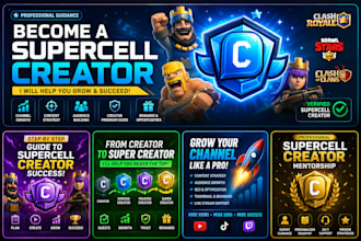 guide you to become a supercell creator cr coc bs