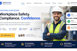 design squarespace compliance training website osha training business website