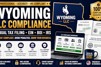 prepare wyoming llc annual tax filing ein boi and irs compliance