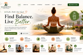 design squarespace yoga studio website spiritual coaching retreat center website