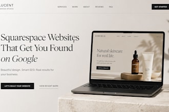 build squarespace website that helps your business get found on google