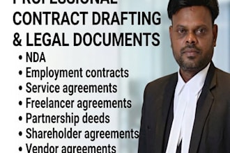 draft professional contracts, agreements and legal documents