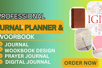 design professional journal planner and workbook