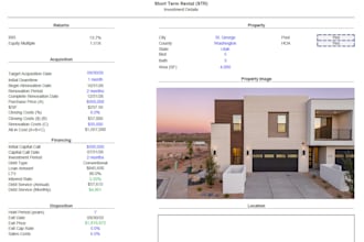 provide institutional level real estate financial analysis