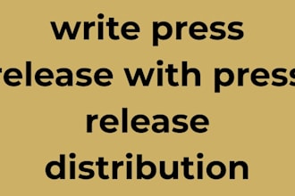write press release with press release distribution