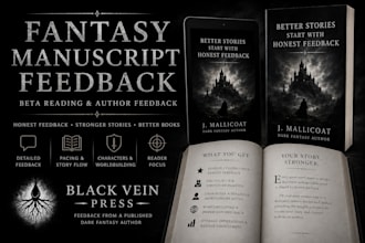 provide detailed fantasy manuscript feedback and beta reading