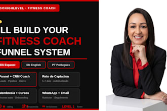 build your gohighlevel funnel and automation for fitness coaches in spanish