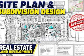 do site plan real estate subdivision layout civil 3d site layout for city permit