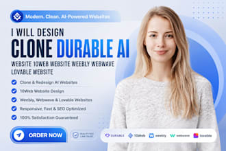 design durable ai website 10web website clonewebx website waveweb migrate websit