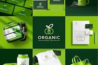 design a modern saas tech startup logo and branding kit