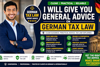 give you general advice on german tax law