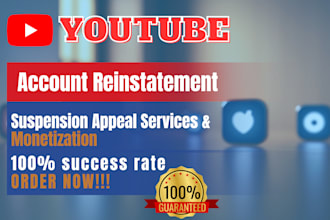 review and write youtube channel reinstatement appeals