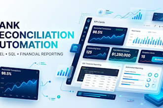 build automated bank reconciliation reports in excel or sql