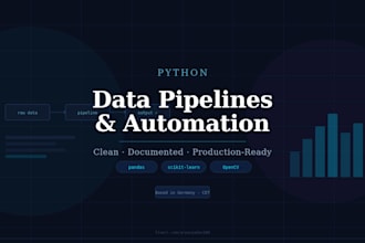 build a custom python data processing or automation pipeline