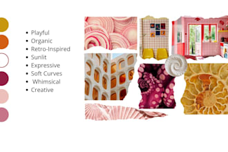 create aesthetic interior moodboards
