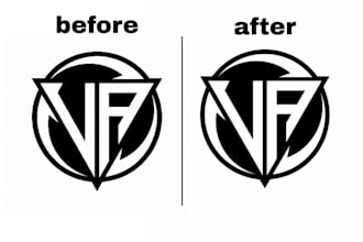 vector trace your raster logo or image quickly for urgent delivery