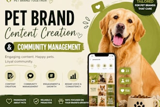 be your dog brand social media manager and content creator