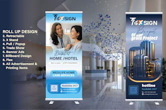 rollup banner, popup banner, hanging banner, signage