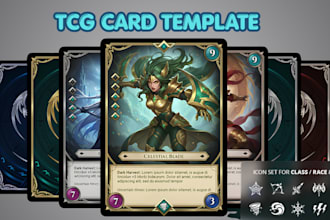 make custom trading card game tcg card frame and pokemon style card template