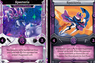 design custom trading card game ccg trading card templates and card frames