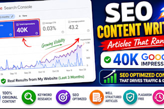 write SEO blog articles that rank on google