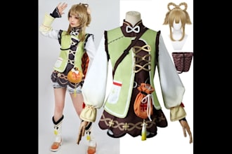 design sewing pattern for cosplay costume foam armor and props