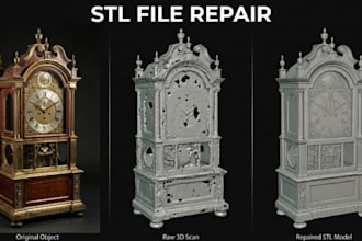 fix stl file repair, mesh cleanup, and optimize 3d model for 3d printing
