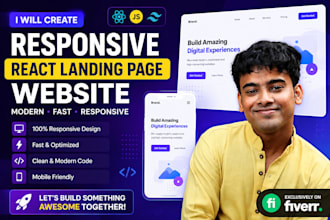create landing page website that sells