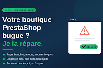 corriger les bugs et erreurs de votre boutique prestashop
