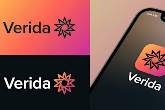 design a simple modern app logo