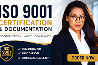 provide iso 9001 certification, iso 9001 documentation, audit and compliance