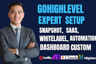 setup gohighlevel whitelabel saas ghl snapshot dashboard custom ghl workflow