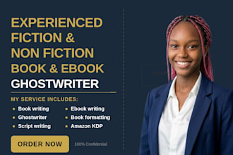 ghostwrite engaging fiction or nonfiction books