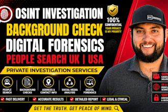 do osint background check online investigation, people search and find someone