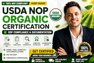 prepare usda nop organic certification OSP compliance audit documentation suppor