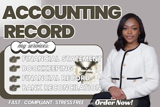 do bookkeeping, financial statement, accounting records in quickbook and xero