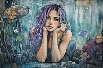 draw a watercolor illustration
