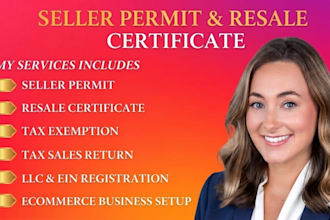 do resale certificate, seller permit, sales tax exemption, and sales tax permit