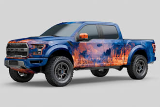 design professional car wrap, van wrap any vehicle wrap