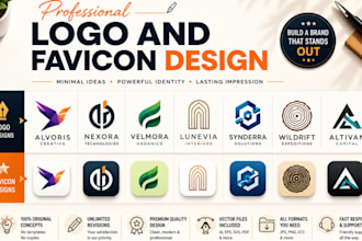 professionally design logo and favicon