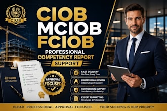 write professional ciob mciob fciob competency report application