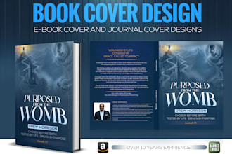 awesome ebook, hard cover or paper book cover design