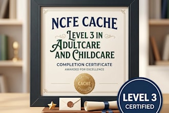 do ncfe cache level 3 in adultcare and childcare