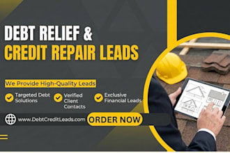 generate exclusive debt relief and credit repair leads via google ads