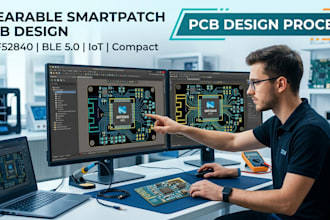 develop wearable smartpatch pcb using nrf52840